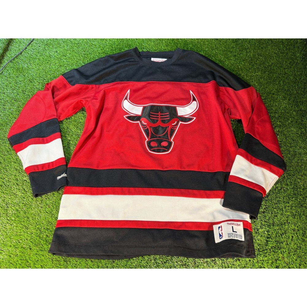 Mitchell & Ness Chicago Bulls‎ NBA Jersey Red Black White Men's Large